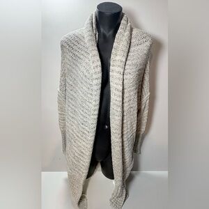 Free People Open-Front Cream Knit Cardigan